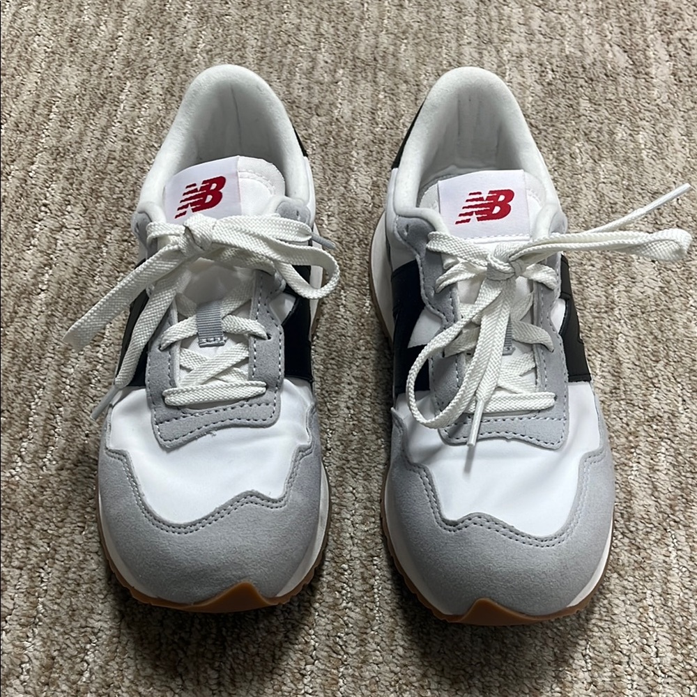 New Balance Kids Sneakers - White, Gray, Black